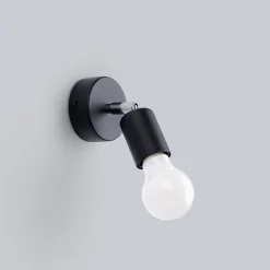 Best Sollux Lighting Applique en acier 1 ampoule 3000K - 8x8x14cm Sollux