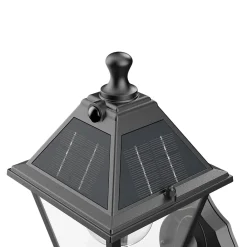 Applique Murale Extérieure|Éclairage Solaire<Applique LED solaire extérieur noire 500 lm IP44 détecteur de mouvement, GoodHome Varennes