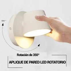 Alpinaluz Applique Mural LED avec Projecteur Orientable 6W 2700K Lumière Chaude de Lecture en Aluminium Blanc Design Nordique Mode