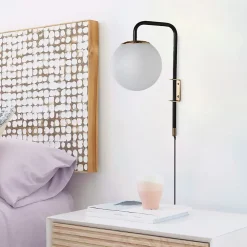 Alpinaluz Applique Pour Salon<Applique murale Boule avec câble et prise CRISTINA - E27 pour la maison.