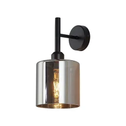 Online Braytron Applique murale décorative 1xE27 23W IP20 - Verre fumé