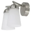 GoodHome Réglette Spot De Salle De Bains<Applique murale de salle de bain Dudhon 2 lumières G9 4.2W IP44 argent