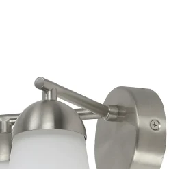 GoodHome Réglette Spot De Salle De Bains<Applique murale de salle de bain Dudhon 2 lumières G9 4.2W IP44 argent
