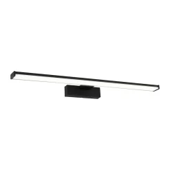 Clearance Eglo Applique murale de salle de bain noir Pandella LED intégrée 1350lm IP44 11W blanc froid