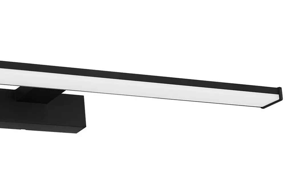 Clearance Eglo Applique murale de salle de bain noir Pandella LED intégrée 1350lm IP44 11W blanc froid