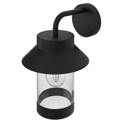 Clearance GoodHome Applique murale d'extérieur descendante Caprera noir E27 25W IP44