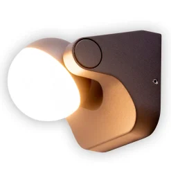 Sale Näve Applique murale d'extérieur LED 'Pallas' , en métal et plastique anthracite, avec LED intégrée