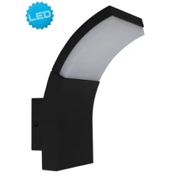 Hot Näve Applique murale d'extérieur LED 'ORBIS' , en métal et plastique anthracite, avec LED intégrée