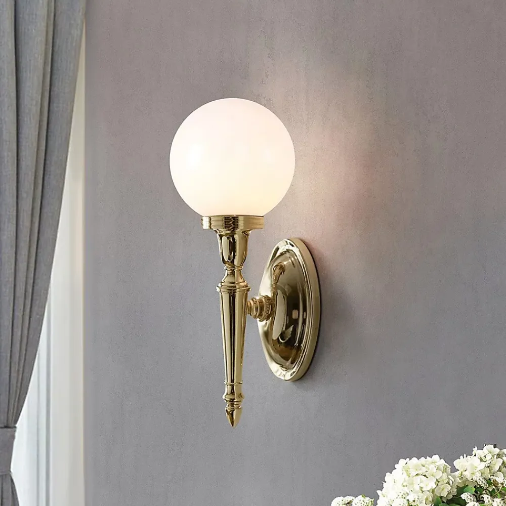 Best Elstead Lighting Applique murale Dryden 1 lumière - Laiton poli