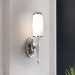 Best Elstead Lighting Applique murale Dryden 1 lumière - Chrome poli