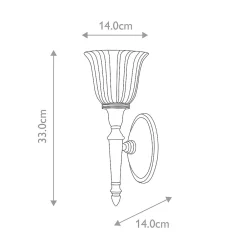 Sale Elstead Lighting Applique murale Dryden 1 lumière - Chrome poli