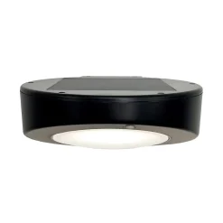 Hot Brilliant Applique murale extérieur solaire à détection Bardum 3W IP44 blanc froid l.16 x H.21 cm noir