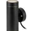 Applique Murale Extérieure<Applique Murale Extérieure LED 2x3W, 3000K, IP44, Noir - Markslöjd - Garden 24