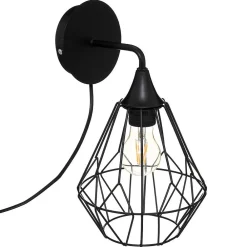 Atmosphera Créateur D'Intérieur Applique Pour Salon<Applique murale Flave - métal et cuivre - noir - D19 cm - Atmosphera