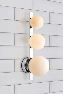 Applique De Salle De Bains<Applique murale G9, 3x20W max, IP44, verre opale et chrome - Markslöjd - Puro