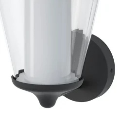 Outlet GoodHome Applique murale Haro LED intégrée 1000lm 11W IP44 gris anthracite