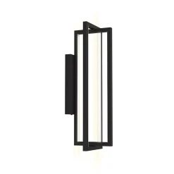Clearance EGLO Applique murale LED intégrée Siberia 2200lm IP20 L.30 x H.30 x P.19 cm noir dimmable