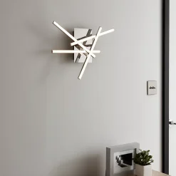 Best GoodHome Applique murale LED intégrée Alani 660lm 10W IP20 argent
