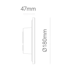 Best Beneito & Faure Applique murale LED Mac Wall Corten 15 W, interrupteur CCT, aluminium 2700 K/3200 K/4000K, 360 degrés -