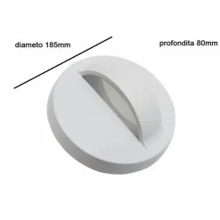 Best Silumen Applique Murale LED 7W IP44 Ronde BLANC - Blanc Neutre 4200k - 5500k