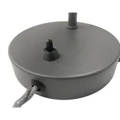 Alpinaluz Applique Pour Salon<Applique Murale Pivotante avec Câble Prise et Interrupteur Oslo - Design Contemporain et Élégant E27 Métal Gris