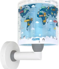 Best Dalber Applique murale pour enfants Kids World Carte du Monde