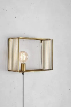 Applique murale/chevet dorée Shelf Markslöjd