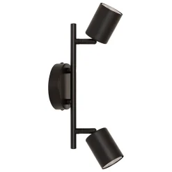 Atmosphera Créateur D'Intérieur Applique Pour Salon|Applique Murale Intérieure<Applique murale/plafonnier Vico noir 25,5x10cm - Atmosphera