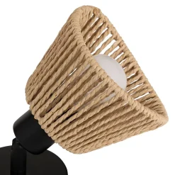 Atmosphera Créateur D'Intérieur Applique Pour Salon|Applique Murale Intérieure<Applique murale/plafonnier Myha beige 10x10cm - Atmosphera