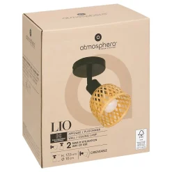 Atmosphera Créateur D'Intérieur Applique Pour Salon|Applique Murale Intérieure<Applique murale/plafonnier Lio beige 10x10cm - Atmosphera