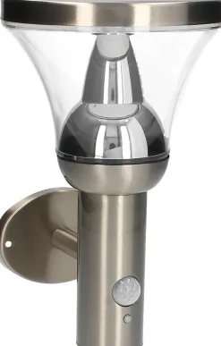 Arlux Lighting Applique Murale Extérieure|Éclairage Solaire<Applique Solaire BASTIDE 6W 600lm Detecteur de Mouvement - Inox