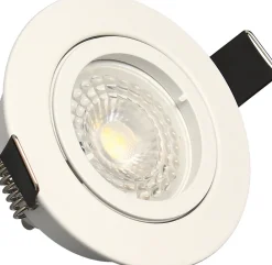 Arlux Lighting Spot Encastrable<Lot 3 Spots blanc encastrables Orientables SAPHYR GU10 5W 380lm Blanc Chaud