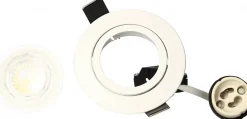 Arlux Lighting Spot Encastrable<Lot 3 Spots blanc encastrables Orientables SAPHYR GU10 5W 380lm Blanc Chaud