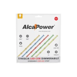Alcapower Panneau Led<Bande LED COB monochrome 15W/MT 24V Bobine 5m Rouge