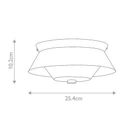 Clearance Elstead Lighting Bowtie Plafonnier à 2 Lmumières - Noir Mat