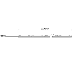 Outlet Näve COB-LED-Stripe 5 mètres, blanc/transparent, dimmable avec fonction mémoire