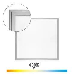 Sale EDM Dalle LED 40W Carré Chrome Mat