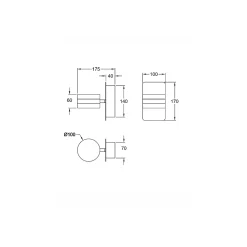 Fabas Luce Applique Murale Pour Cuisine|Applique Murale Pour Salle À Manger<Dunk - Applique murale ronde 2 lumières - Applique murale LED 16W à intensité variable - Laiton satiné