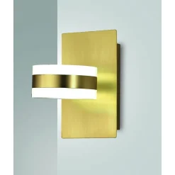 Fabas Luce Applique Murale Pour Cuisine|Applique Murale Pour Salle À Manger<Dunk - Applique murale ronde 2 lumières - Applique murale LED 16W à intensité variable - Laiton satiné