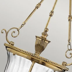 Sale Elstead Lighting Elstead Cambridge - Grand plafond suspendu à 3 ampoules en laiton poli, E14