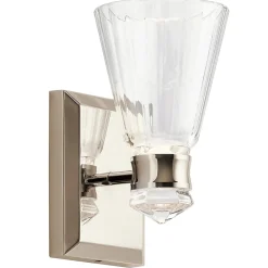 Sale Elstead Lighting Elstead Kichler Kayva Applique murale LED intégrée Nickel poli, 3000K, IP44