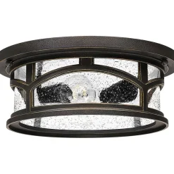 Discount Elstead Lighting Elstead Marblehead - Plafonnier à 2 ampoules - Fini bronze palladien, E27