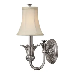 Sale Elstead Lighting Elstead Plantation - Applique murale à 1 ampoule pour intérieur, nickel antique poli, E14