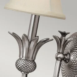 Sale Elstead Lighting Elstead Plantation - Applique murale à 1 ampoule pour intérieur, nickel antique poli, E14