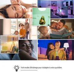 Best Ezviz Ampoule Led Connectée Wifi Lb1 Multicouleur