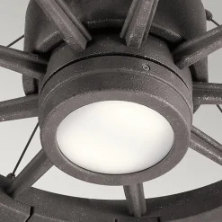 Best Elstead Lighting Gentry - 65in / 165cm Fan - Zinc patiné
