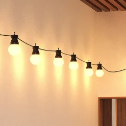 Atmosphera Créateur D'Intérieur Guirlande Lumineuse Intérieure<Guirlande d'extérieur solaire Soa noir & blanc H800cm - Atmosphera
