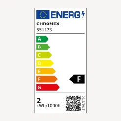 3M France Guirlande guinguette Festival E27 - 10m prolongeable - Chromex