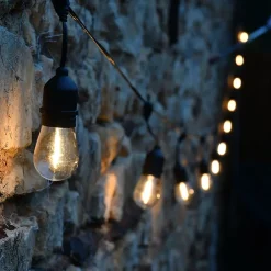 3M France Lampe Extérieure<Guirlande Guinguette Jazz - solaire - L12,6m - 300 lumens - Chromex