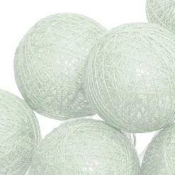 Atmosphera Créateur D'Intérieur Guirlande Lumineuse Intérieure<Guirlande LED - 20 boules - vert céladon - L435 cm - Atmosphera